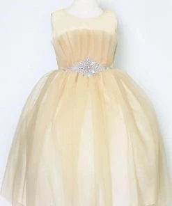 Calla Collection Flower Girl Dresses Little Girls Pleated Tea Length Tulle Dress By Calla D793