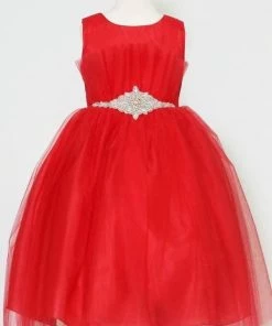 Calla Collection Flower Girl Dresses Little Girls Pleated Tea Length Tulle Dress By Calla D793