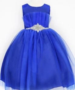 Calla Collection Flower Girl Dresses Little Girls Pleated Tea Length Tulle Dress By Calla D793