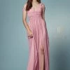 Prom Long A-line Cold Shoulder Dress With Slit By Nox Anabel Y277