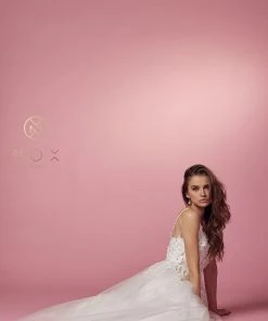 Long A-line Dress With Floral Appliques By Nox Anabel R346 Prom