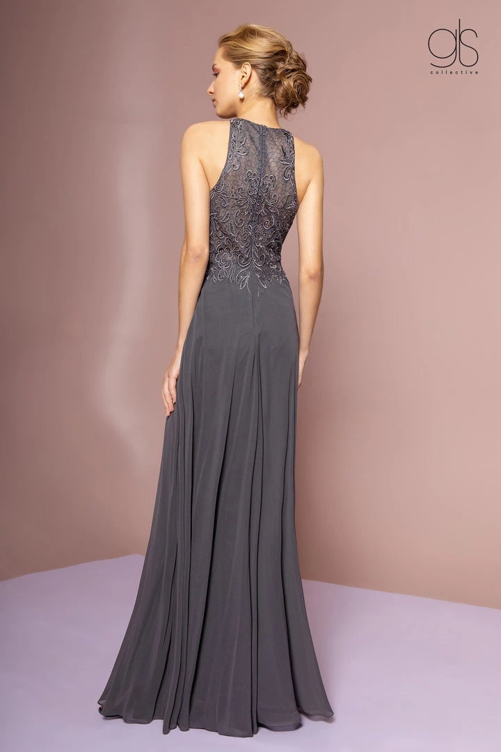 Long Embroidered A-line Dress By Elizabeth K GL2680 Prom 4 Long Embroidered A-line Dress By Elizabeth K GL2680 Prom