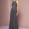 Long Embroidered A-line Dress By Elizabeth K GL2680 Prom