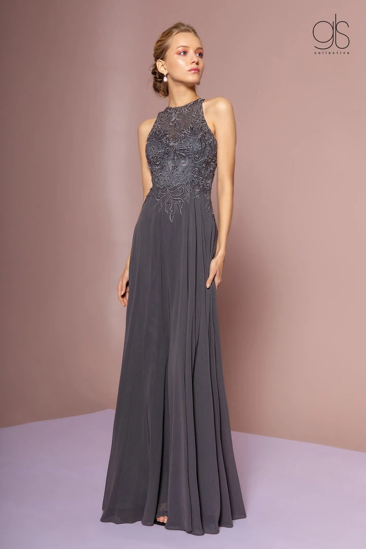 Long Embroidered A-line Dress By Elizabeth K GL2680 Prom 3 Long Embroidered A-line Dress By Elizabeth K GL2680 Prom