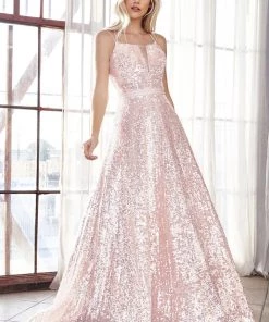 Prom Long Allover Sequin Dress By Cinderella Divine AM518 15 Prom Long Allover Sequin Dress By Cinderella Divine AM518