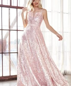 Prom Long Allover Sequin Dress By Cinderella Divine AM518 16 Prom Long Allover Sequin Dress By Cinderella Divine AM518