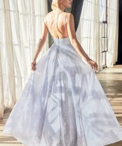 Long Sleeveless Glitter Dress By Cinderella Divine CD205 Prom 10 Long Sleeveless Glitter Dress By Cinderella Divine CD205 Prom