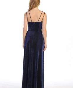 Prom Long A-line Sweetheart Metallic Dress By Celavie 6505L