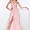 Prom Long Lace Bodice Tulle Dress By Cinderella Divine KV1040