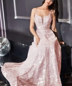 Prom Long Allover Sequin Dress By Cinderella Divine AM518 14 Prom Long Allover Sequin Dress By Cinderella Divine AM518