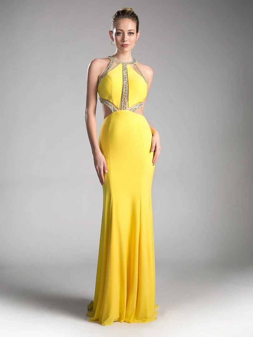 Prom Long Fitted Dress With Cut Outs By Cinderella Divine 62139 3 Prom Long Fitted Dress With Cut Outs By Cinderella Divine 62139