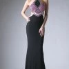 Long Open Back Halter Dress By Cinderella Divine 5012 Prom