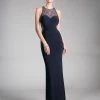 Prom Beaded Long Illusion Fitted Dress By Cinderella Divine CD0116