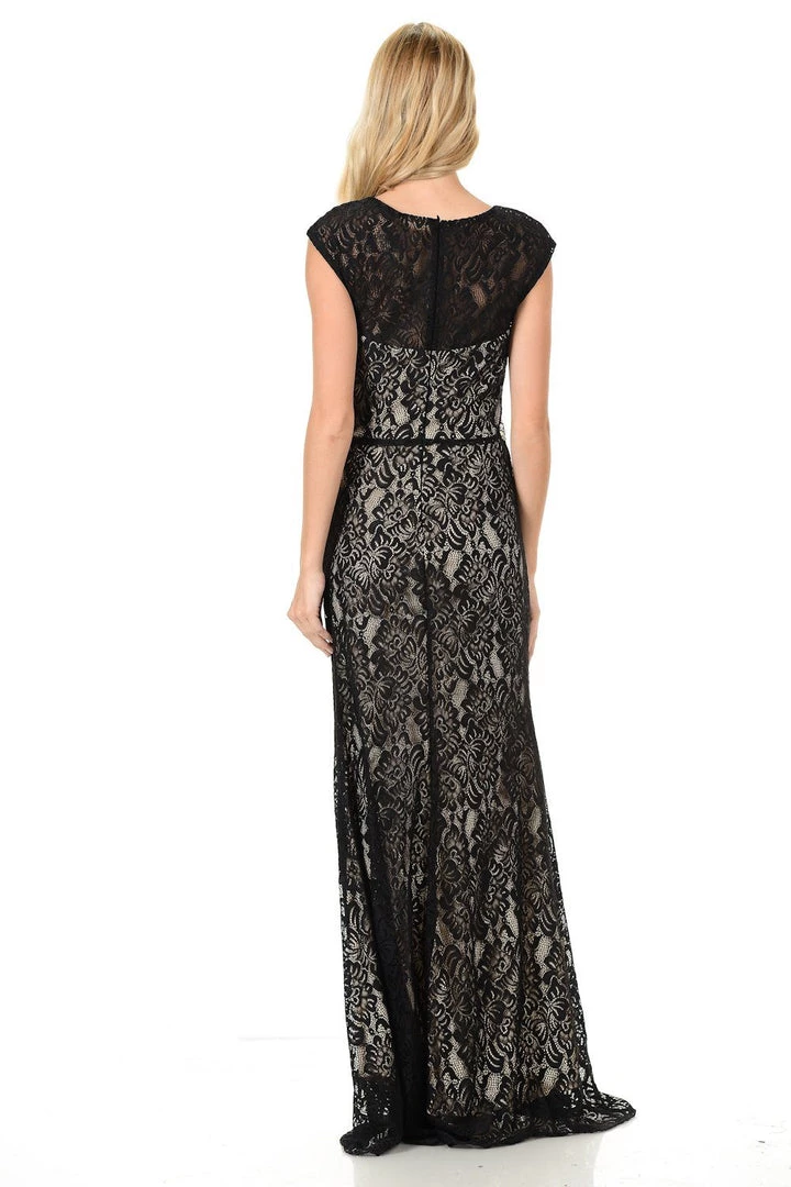 Prom Long Burgundy Cap Sleeve Lace Dress With Shawl By Lenovia 23 Prom Long Burgundy Cap Sleeve Lace Dress With Shawl By Lenovia