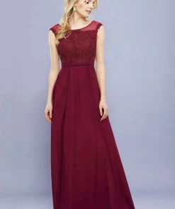 Prom Long Lace Bodice Cap Sleeve Dress By Nox Anabel 8314 14 Prom Long Lace Bodice Cap Sleeve Dress By Nox Anabel 8314
