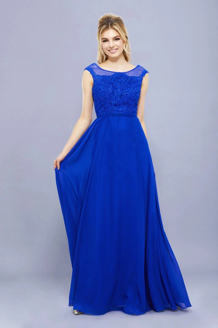 Prom Long Lace Bodice Cap Sleeve Dress By Nox Anabel 8314 5 Prom Long Lace Bodice Cap Sleeve Dress By Nox Anabel 8314