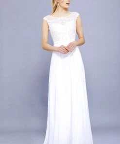 Prom Long Lace Bodice Cap Sleeve Dress By Nox Anabel 8314 15 Prom Long Lace Bodice Cap Sleeve Dress By Nox Anabel 8314