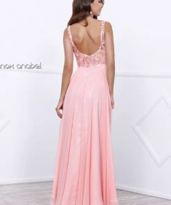 Prom Long Chiffon Dress With Lace Bodice By Nox Anabel 8297 13 Prom Long Chiffon Dress With Lace Bodice By Nox Anabel 8297
