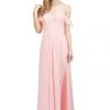 Starbox Prom Long Cold Shoulder Dress With Lace Bodice By Star Box 81016