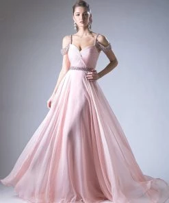 Prom Ruched Long Cold Shoulder Dress By Cinderella Divine P211