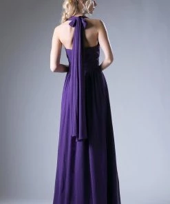 Prom Long Convertible Chiffon Dress By Cinderella Divine CF055