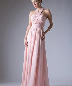 Prom Long Convertible Chiffon Dress By Cinderella Divine CF055