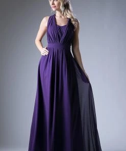 Prom Long Convertible Chiffon Dress By Cinderella Divine CF055 16 Prom Long Convertible Chiffon Dress By Cinderella Divine CF055