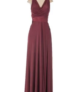 Prom Long Convertible Jersey Dress By Poly USA