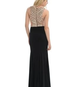 Long Cutout Dress With Sequined Top By Lenovia 5146 Prom 21 Long Cutout Dress With Sequined Top By Lenovia 5146 Prom