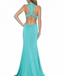Long Fitted Cutout Dress By Juliet 679 11 Long Fitted Cutout Dress By Juliet 679