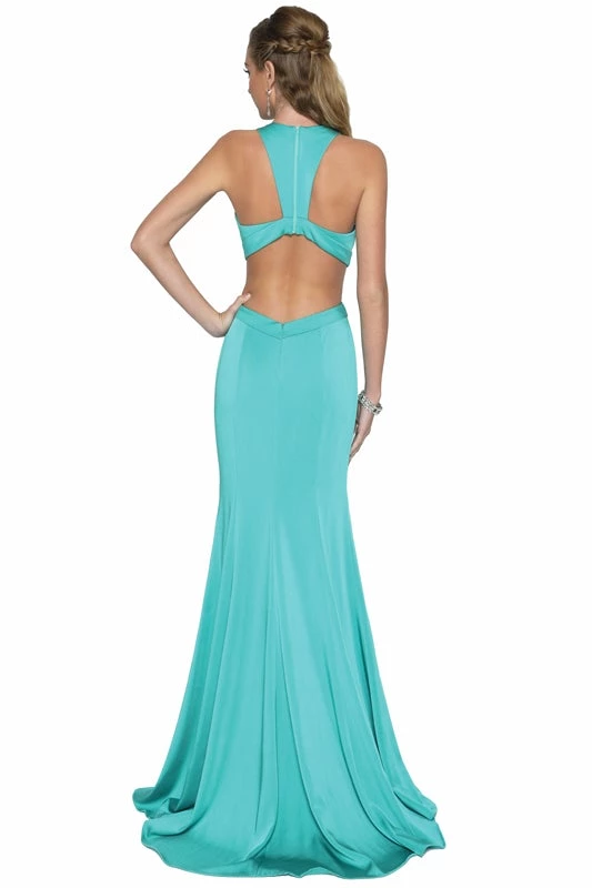 Long Fitted Cutout Dress By Juliet 679 7 Long Fitted Cutout Dress By Juliet 679