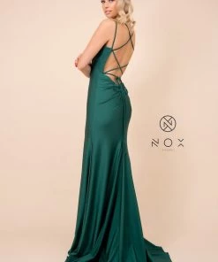 Prom Long Fitted Dress With Corset Open Back By Nox Anabel C301 31 Prom Long Fitted Dress With Corset Open Back By Nox Anabel C301