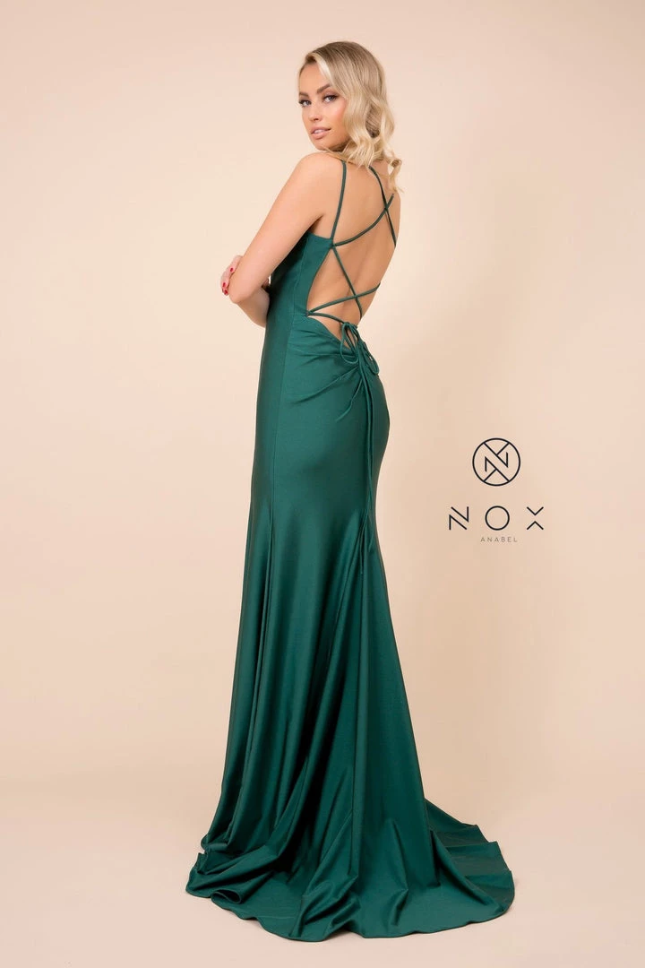 Prom Long Fitted Dress With Corset Open Back By Nox Anabel C301 13 Prom Long Fitted Dress With Corset Open Back By Nox Anabel C301