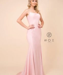 Prom Long Fitted Dress With Corset Open Back By Nox Anabel C301 32 Prom Long Fitted Dress With Corset Open Back By Nox Anabel C301