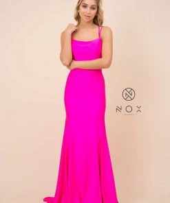 Prom Long Fitted Dress With Corset Open Back By Nox Anabel C301 25 Prom Long Fitted Dress With Corset Open Back By Nox Anabel C301