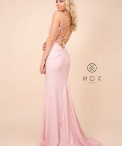 Prom Long Fitted Dress With Corset Open Back By Nox Anabel C301 33 Prom Long Fitted Dress With Corset Open Back By Nox Anabel C301