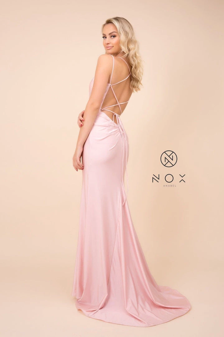 Prom Long Fitted Dress With Corset Open Back By Nox Anabel C301 15 Prom Long Fitted Dress With Corset Open Back By Nox Anabel C301