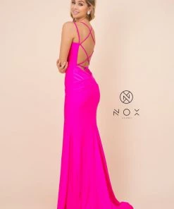 Prom Long Fitted Dress With Corset Open Back By Nox Anabel C301 27 Prom Long Fitted Dress With Corset Open Back By Nox Anabel C301