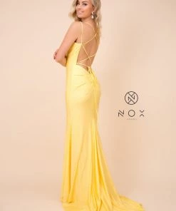 Prom Long Fitted Dress With Corset Open Back By Nox Anabel C301 29 Prom Long Fitted Dress With Corset Open Back By Nox Anabel C301