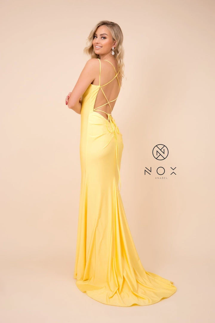 Prom Long Fitted Dress With Corset Open Back By Nox Anabel C301 11 Prom Long Fitted Dress With Corset Open Back By Nox Anabel C301