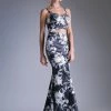 Long Fitted Floral Print Dress By Cinderella Divine CF156 Prom