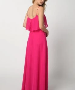 Long Flounce Top Chiffon Dress By Juliet 591 Prom