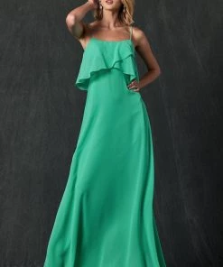Long Flounce Top Chiffon Dress By Juliet 591 Prom