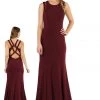 Long Formal Dress With Back Cut Outs By Poly USA 8232