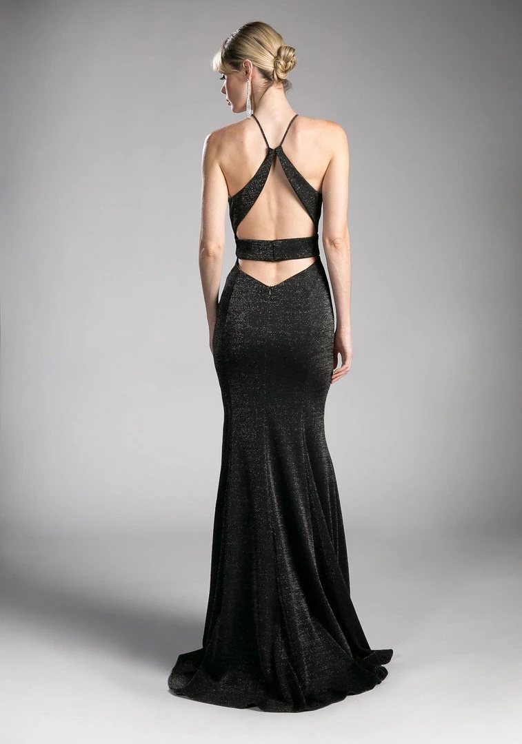 Prom Long Metallic Knit Sheath Dress By Cinderella Divine CF279-1 4 Prom Long Metallic Knit Sheath Dress By Cinderella Divine CF279-1