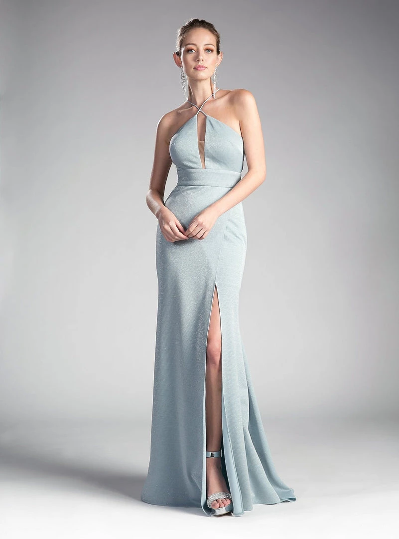 Prom Long Metallic Knit Sheath Dress By Cinderella Divine CF279-1 7 Prom Long Metallic Knit Sheath Dress By Cinderella Divine CF279-1