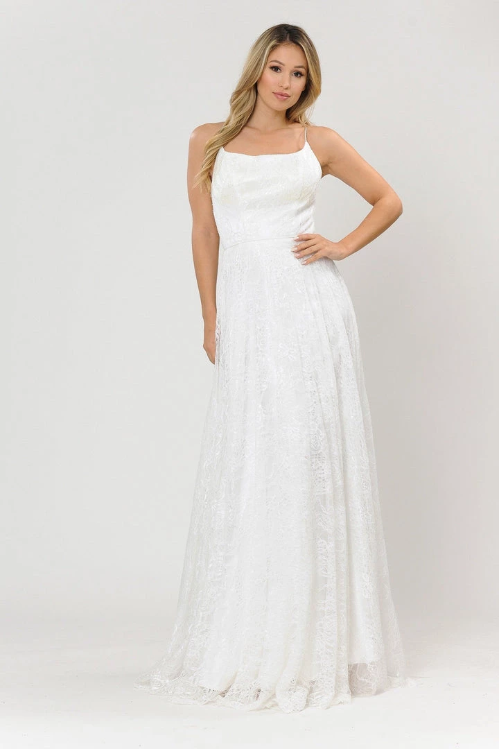 Long Glitter Lace Dress With Corset Back By Poly USA 8592 15 Long Glitter Lace Dress With Corset Back By Poly USA 8592