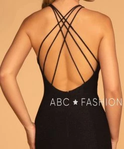 Prom Glitter Mermaid Dress With Strappy Back By Elizabeth K GL2549