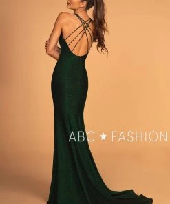 Prom Glitter Mermaid Dress With Strappy Back By Elizabeth K GL2549