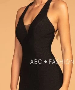 Prom Glitter Mermaid Dress With Strappy Back By Elizabeth K GL2549